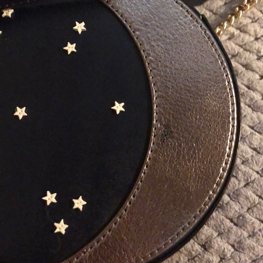 kate spade Black and Metallic Silver Crescent Star Crossbody Bag - Picture 4 of 6